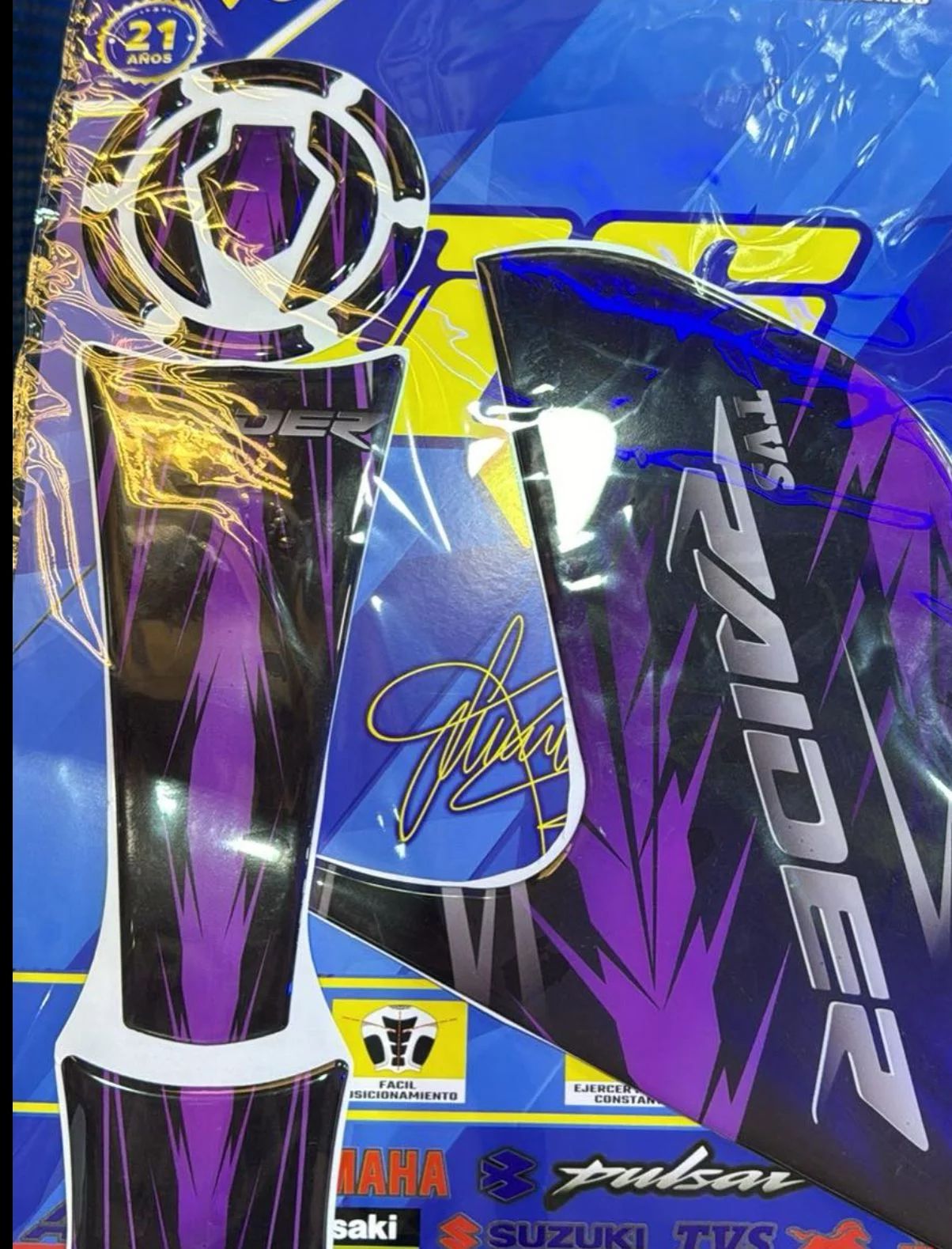 Calcomania Tanque  Tvs Raider 125 - Image 2