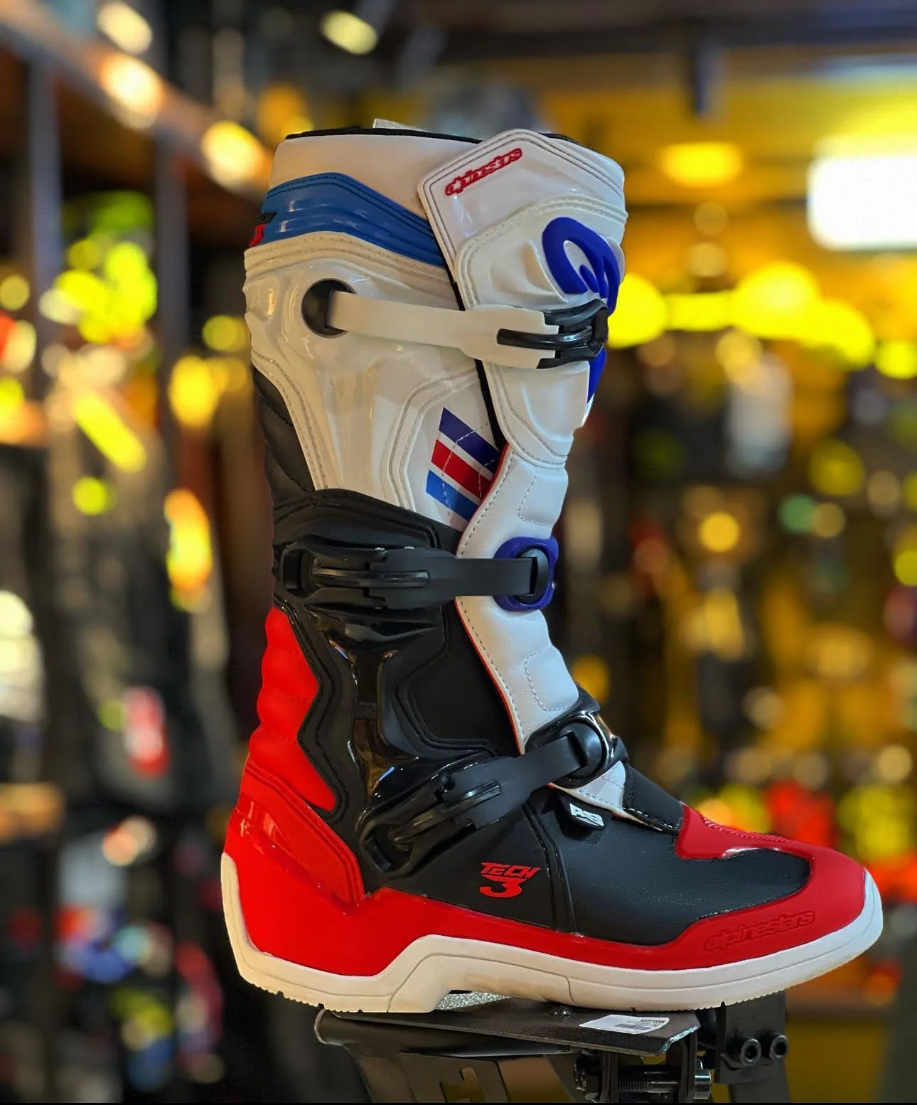 Botas AlpineStar azul blanco naranja - Image 3