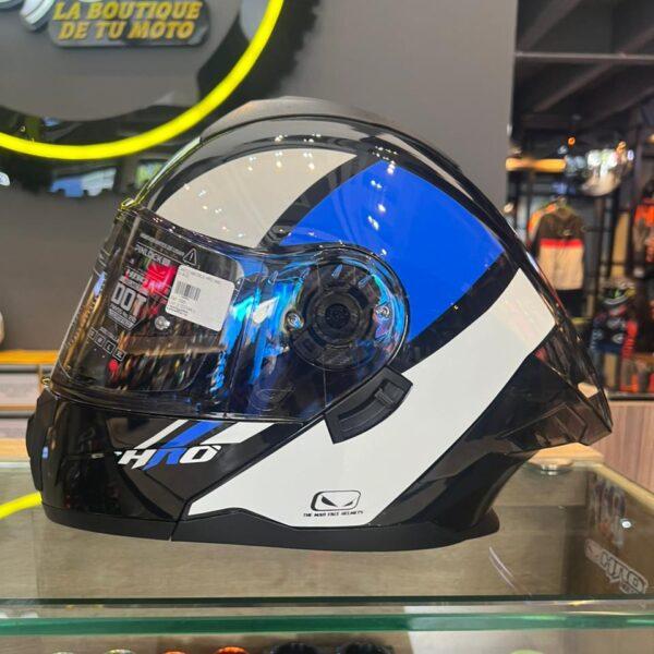 Casco abatible HRO Azul blanco