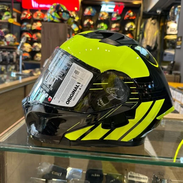 Casco abatible ICH verde negro 3120