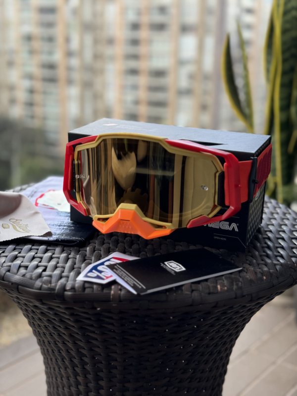 Gafas Cross 100 Rojo y Naranja