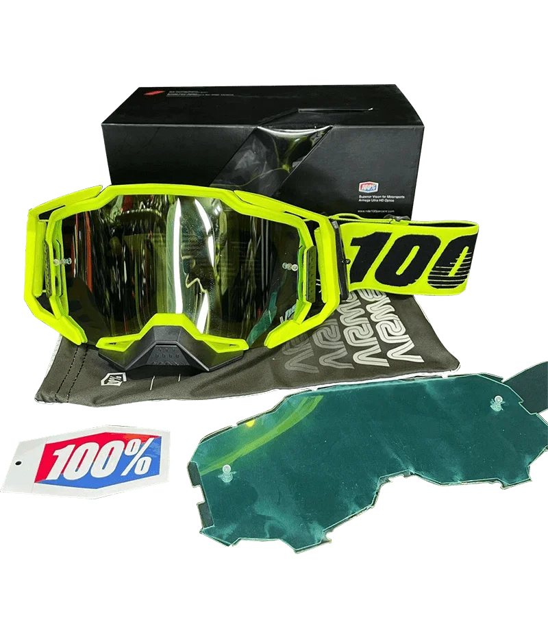 Gafas Cross 100 Verde Neon - Image 2